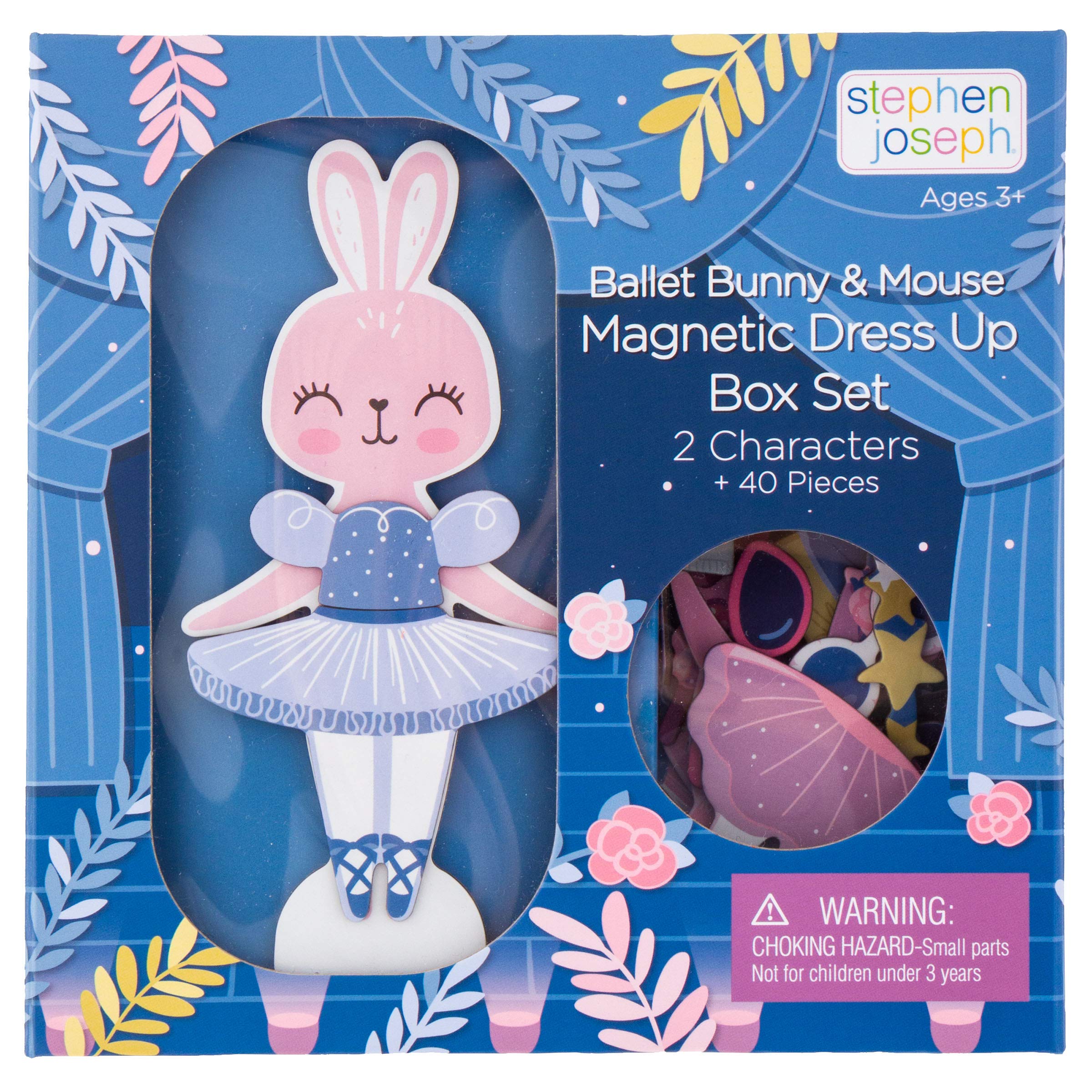 Stephen Joseph Magnetic Dress UP Doll Bunny and Mouse | Dress up adorable bunny 