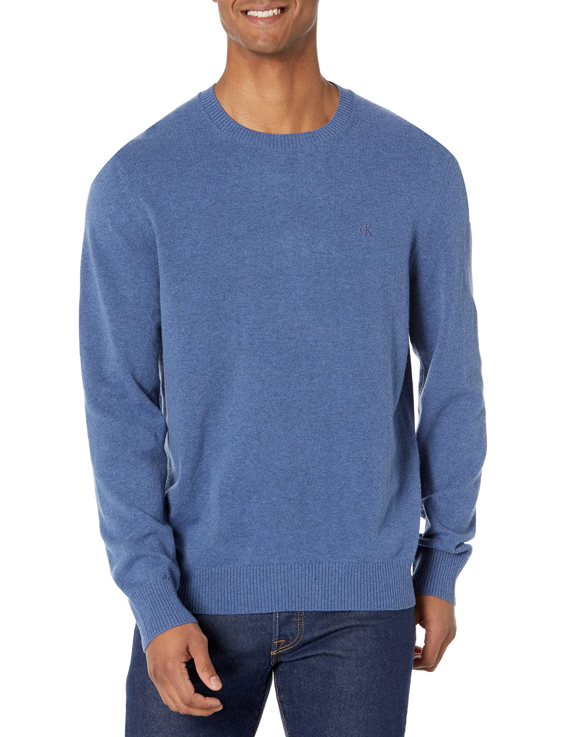 Calvin Klein Men's Merino Wool Blend Crew Neck Sweater