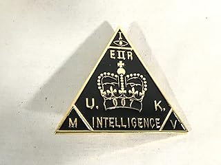 007 James Bond, MI6 British Intelligence Badge, Metal