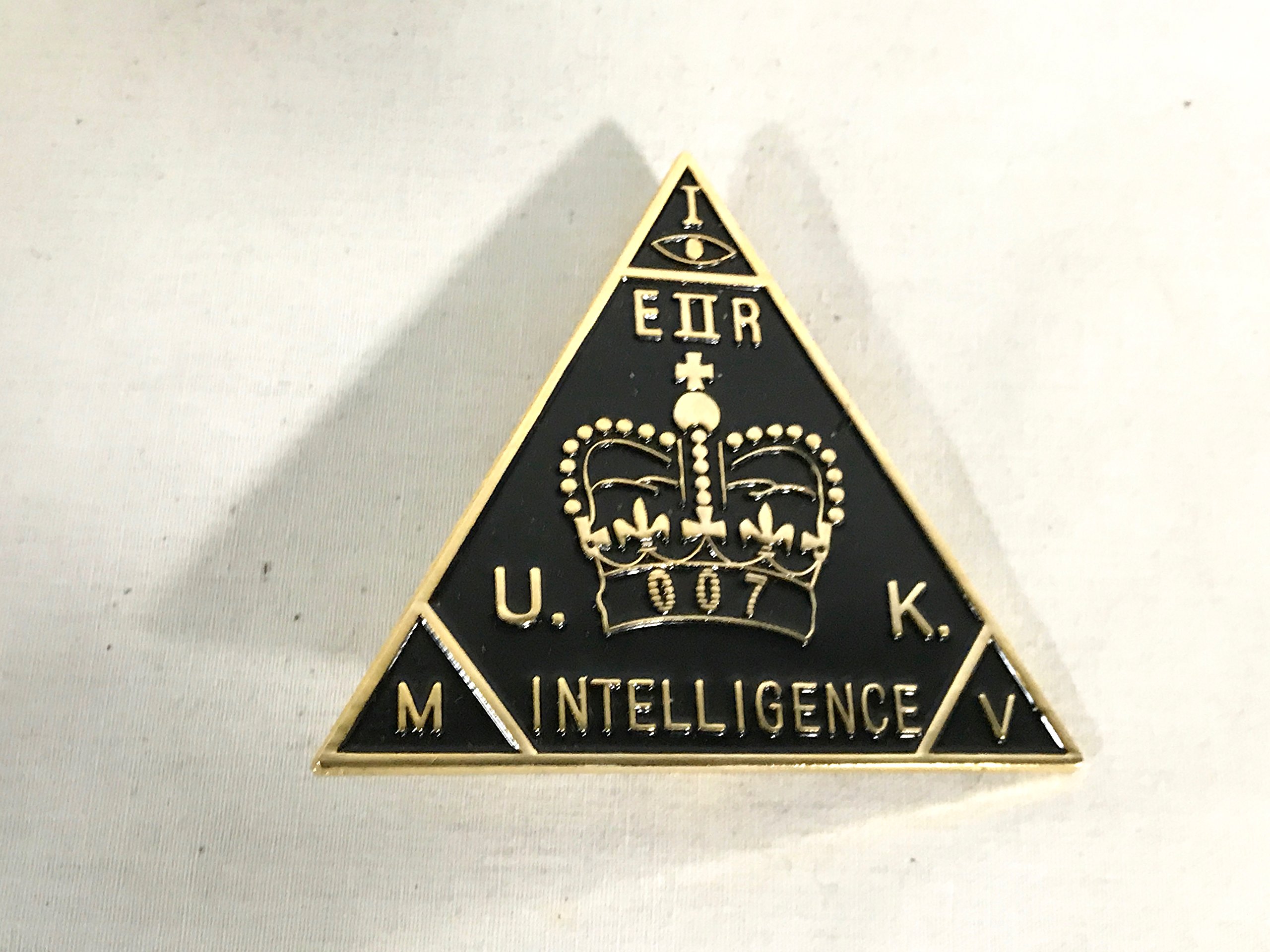 007 James Bond, MI6 British Intelligence Badge, Metal
