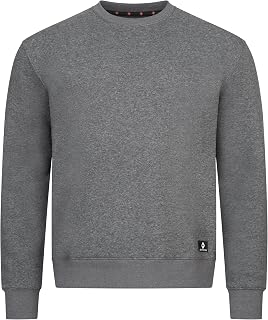 Höhenhorn Men's Black Cotton Crew Neck Sweatshirt M