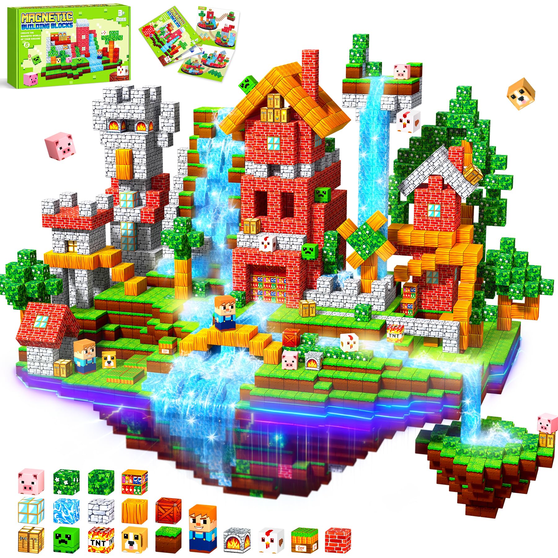 COOLJOYA Magnetic Blocks-150 PCS Magnetic Building Blocks, Building Toys | Magne