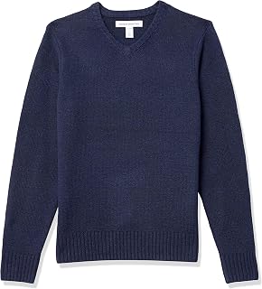 Amazon Essentials Mens Long-Sleeve Soft Touch V-Neck Sweater Sweater