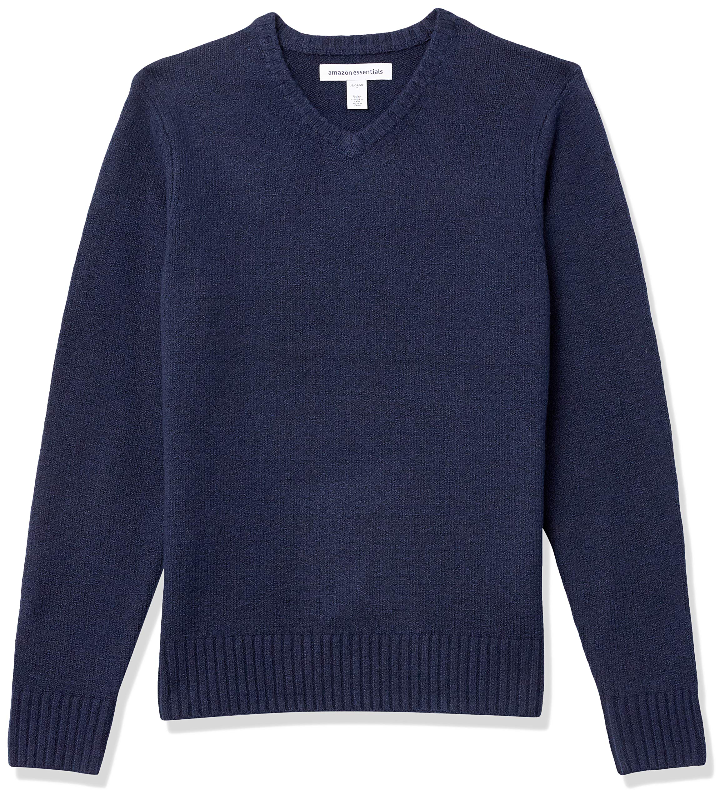 Amazon Essentials Mens Long-Sleeve Soft Touch V-Neck Sweater Sweater