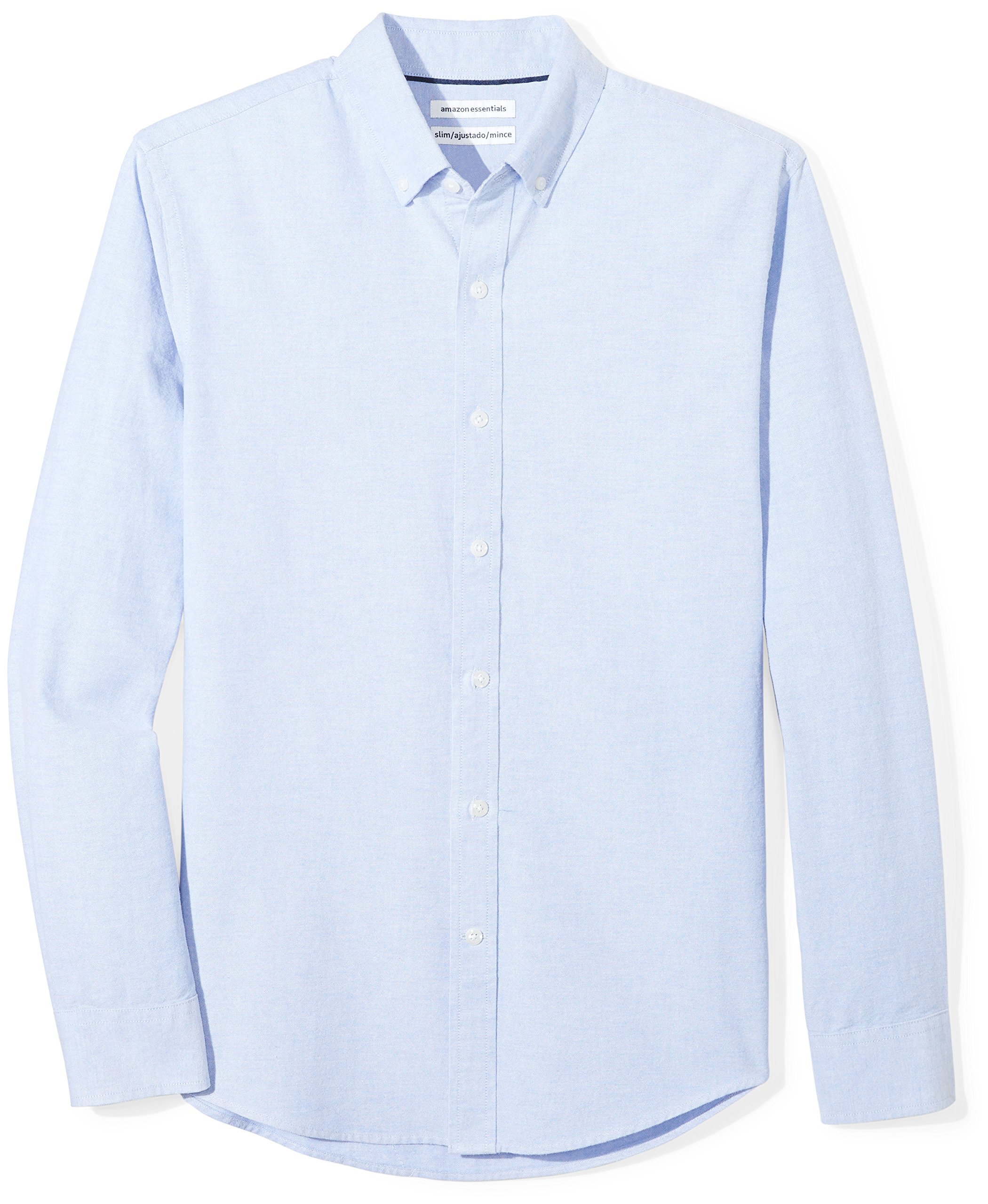 Amazon Essentials Men's Regular-Fit Long Sleeve Oxford Shirt, 100% Cotton