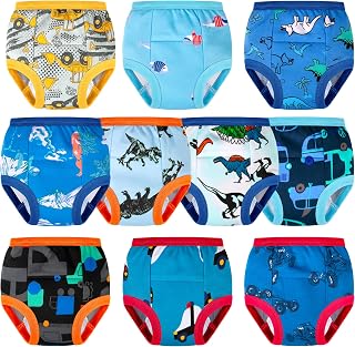 BIG ELEPHANT 10-Pack Toddler Potty Training Underwear Soft 100% Cotton