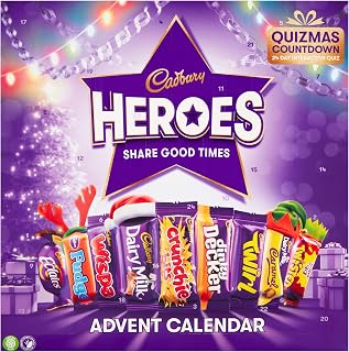 Cadbury Heroes Advent Calendar 230g, The Perfect Christmas Gift, Discover, Interact and Enjoy