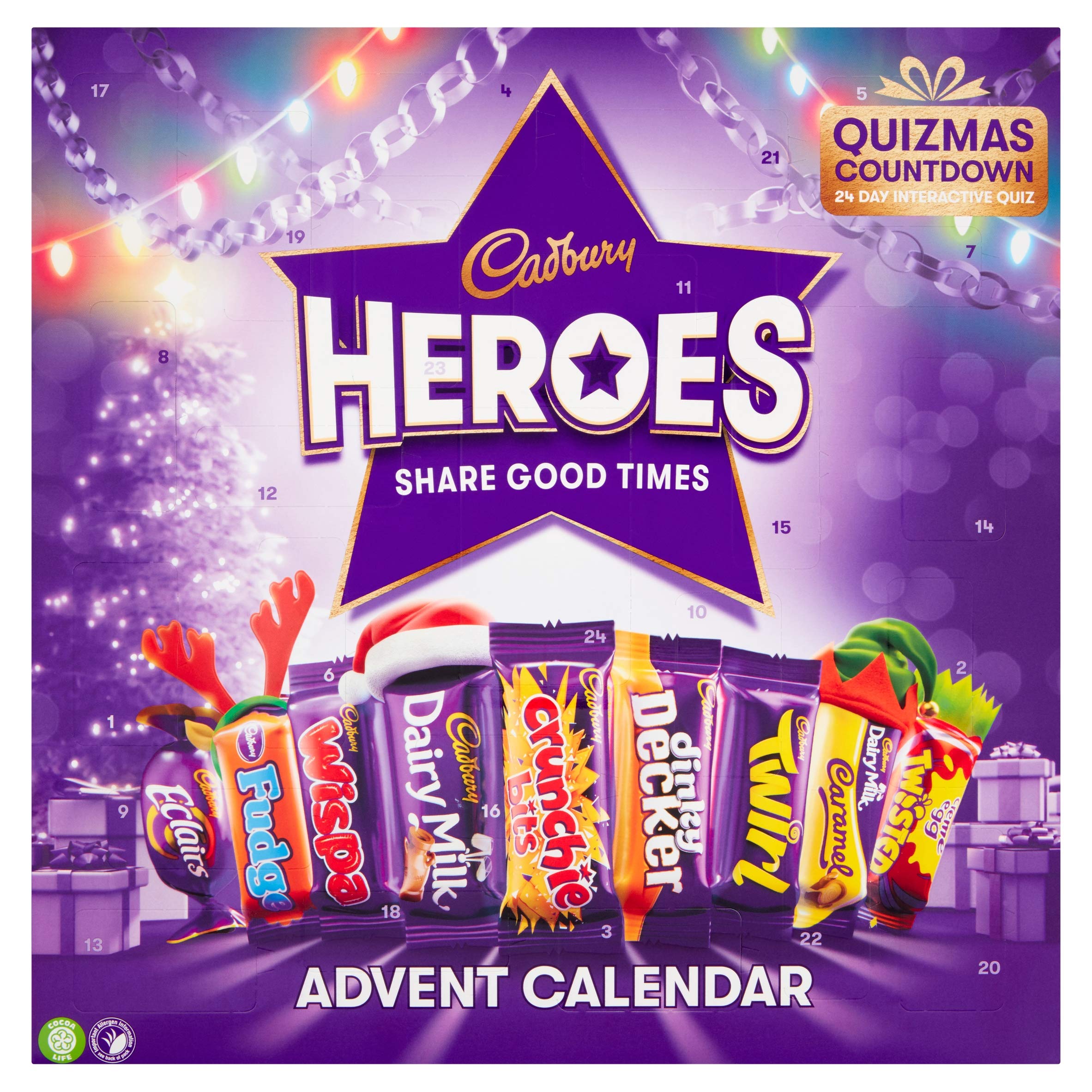Cadbury Heroes Advent Calendar 230g, The Perfect Christmas Gift, Discover, Inter