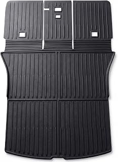 for Tesla Model Y Juniper 5-Seat Rear Trunk Mat with Backrest Mats All-Weather Seat Back Cover Seatback Liner TPE Interior Accessories 2025 2026 New
