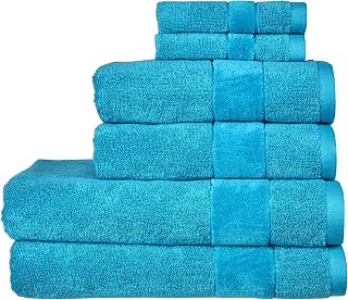Christy Prism 100% Turkish Cotton Bath Towel Set - Super Soft & Quick Dry - Machine Washable - 550 GSM - 2 Bath Towels, 2 Hand & 2 Face Towels
