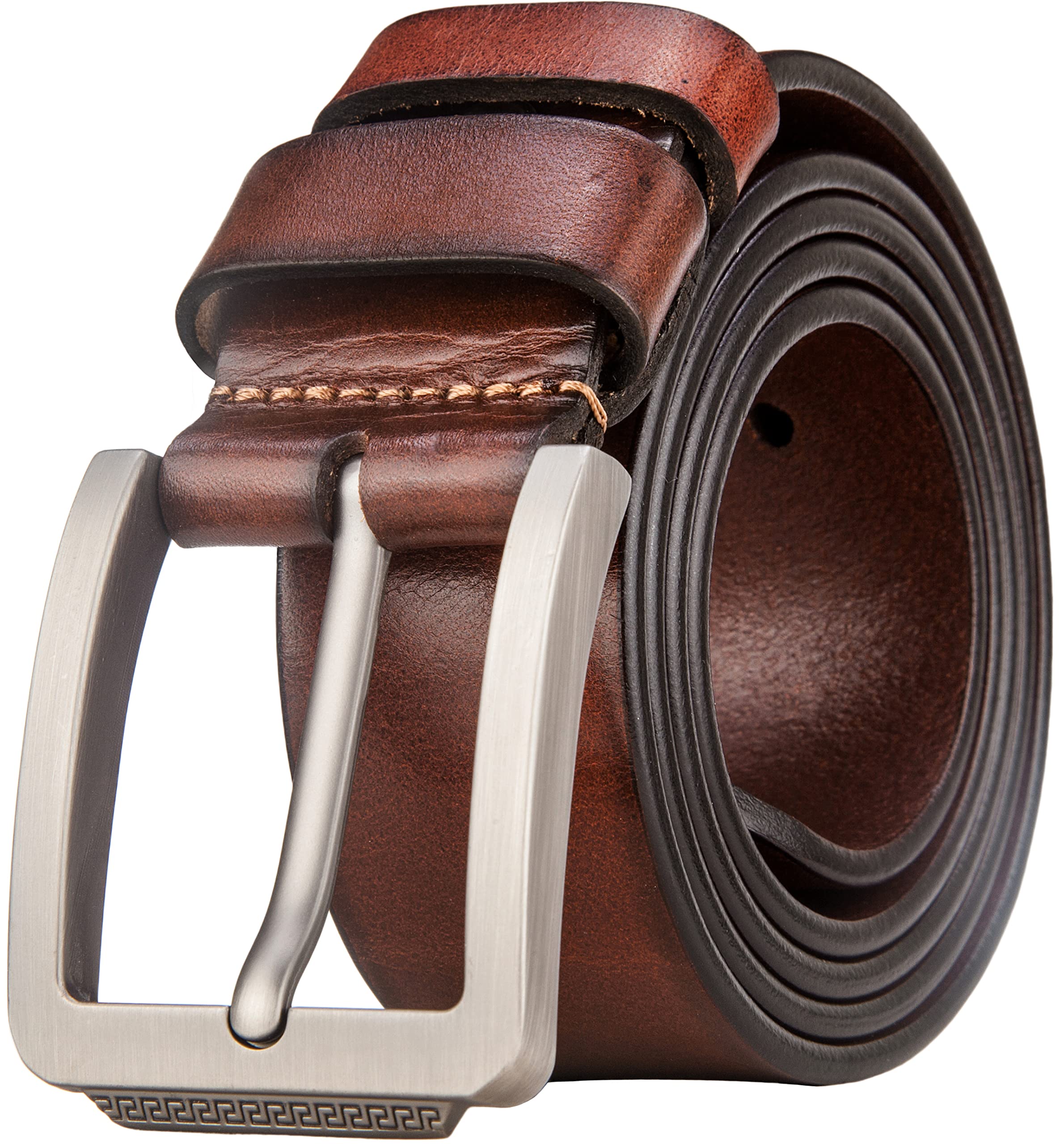 Full Grain Leather Belts for Men 1.5" Casual Trim to Fit