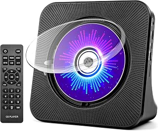 ROADOM Portable CD Player with Bluetooth, Hi-Fi Speakers & FM Radio | Bluetooth transmitter & receiver, kpop compact CD player for kids & seniors, Hi-Fi stereo, sleep timer, USB/AUX, 5 CD formats