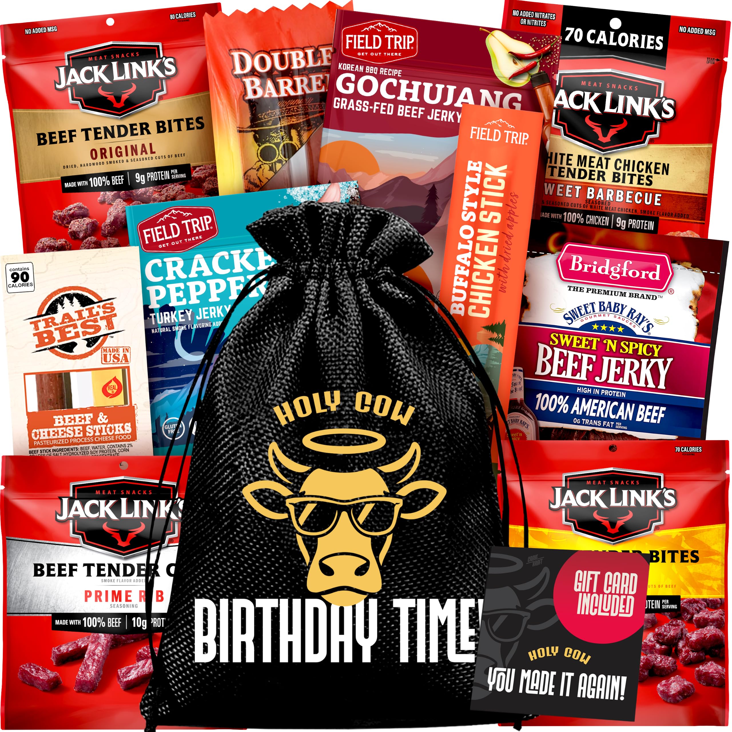 Jerky Birthday Gift Basket - Birthday Gifts for Men, Dad Birthday Gift Idea | Me