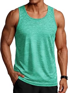 TACVASEN Men's Tank Tops Quick Dry Sleeveless Workout Muscle Shirt Athletic Bodybuilding Gym Performance Tee Shirts