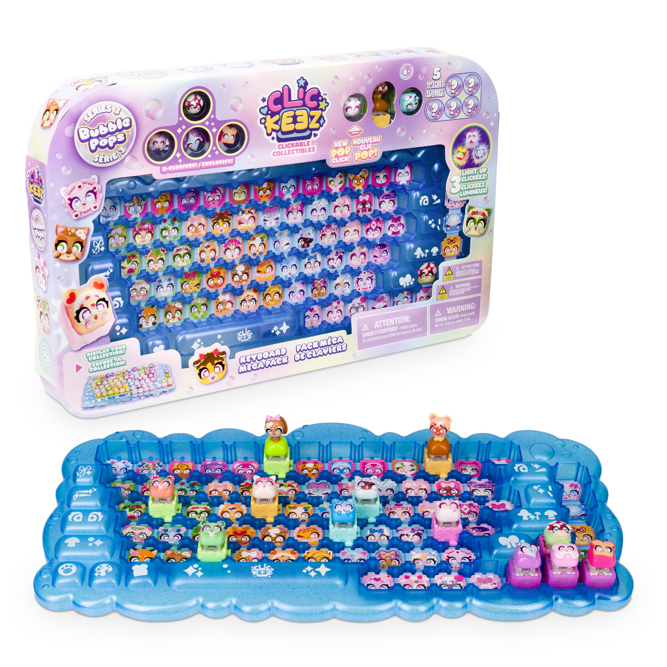 Clickeez Series 3 Keyboard Mega Pack | Includes a Keyboard Collectors Case & 12 
