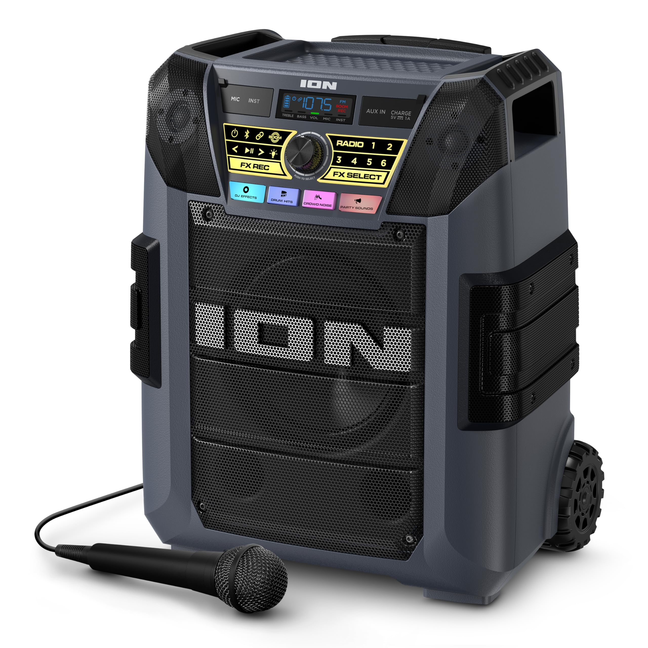 ION Block Rocker XL 220W Bluetooth Outdoor Speaker with Wheels | Water Resistant