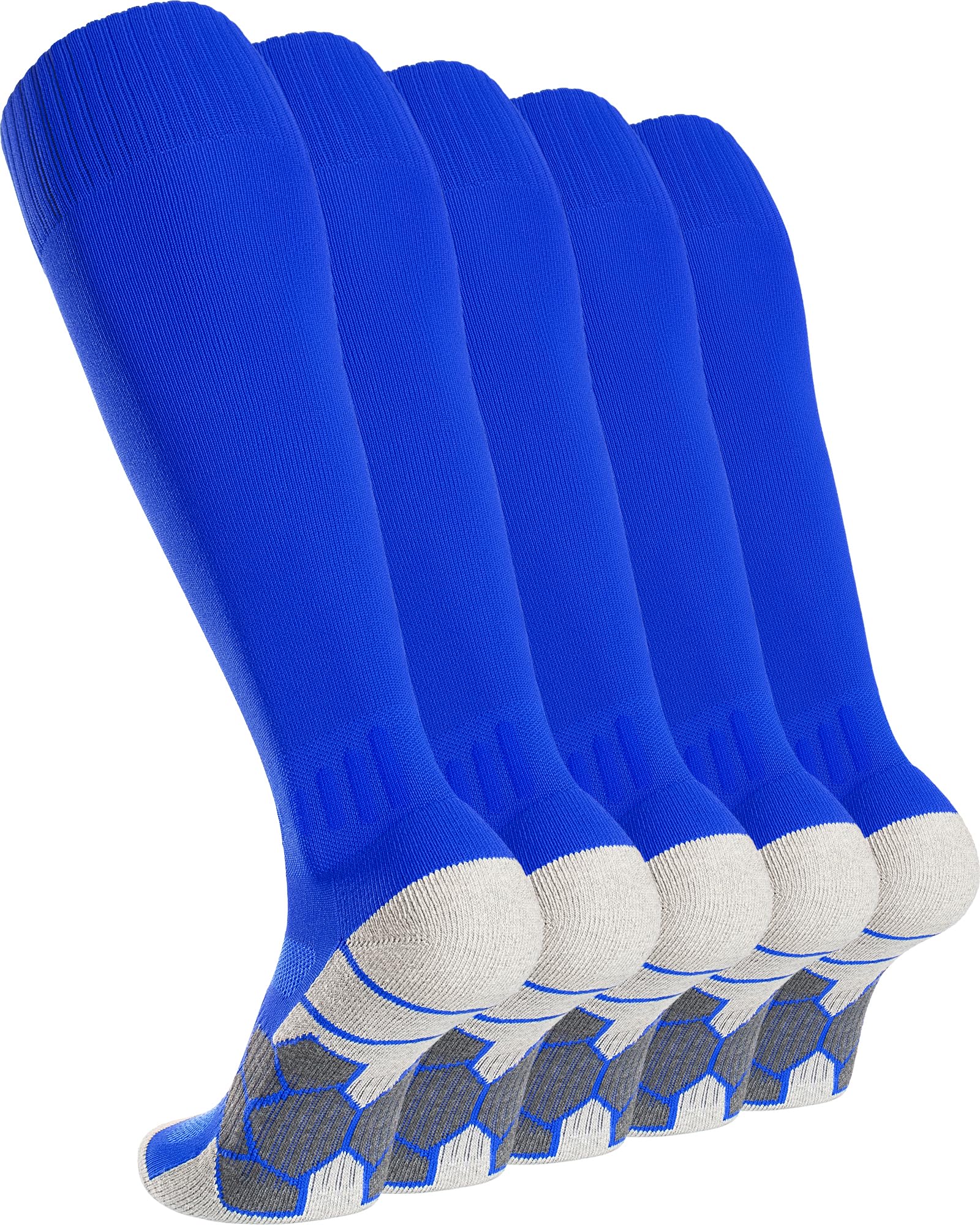 APTESOL Knee Length Football Socks (3/5 Pairs) for Kids Boys Adults Long Sports 