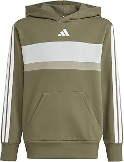 adidas Seasonal Essentials Tiberio 3 Stripes Fleece Hoodie Unisex Children (Pack of 1)