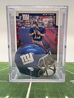 New York Giants NFL Helmet Shadowbox w/Eli Manning card
