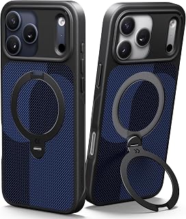 CASEKOO 360 Spin Magnetic Stand for iPhone 17 Pro Case Texture