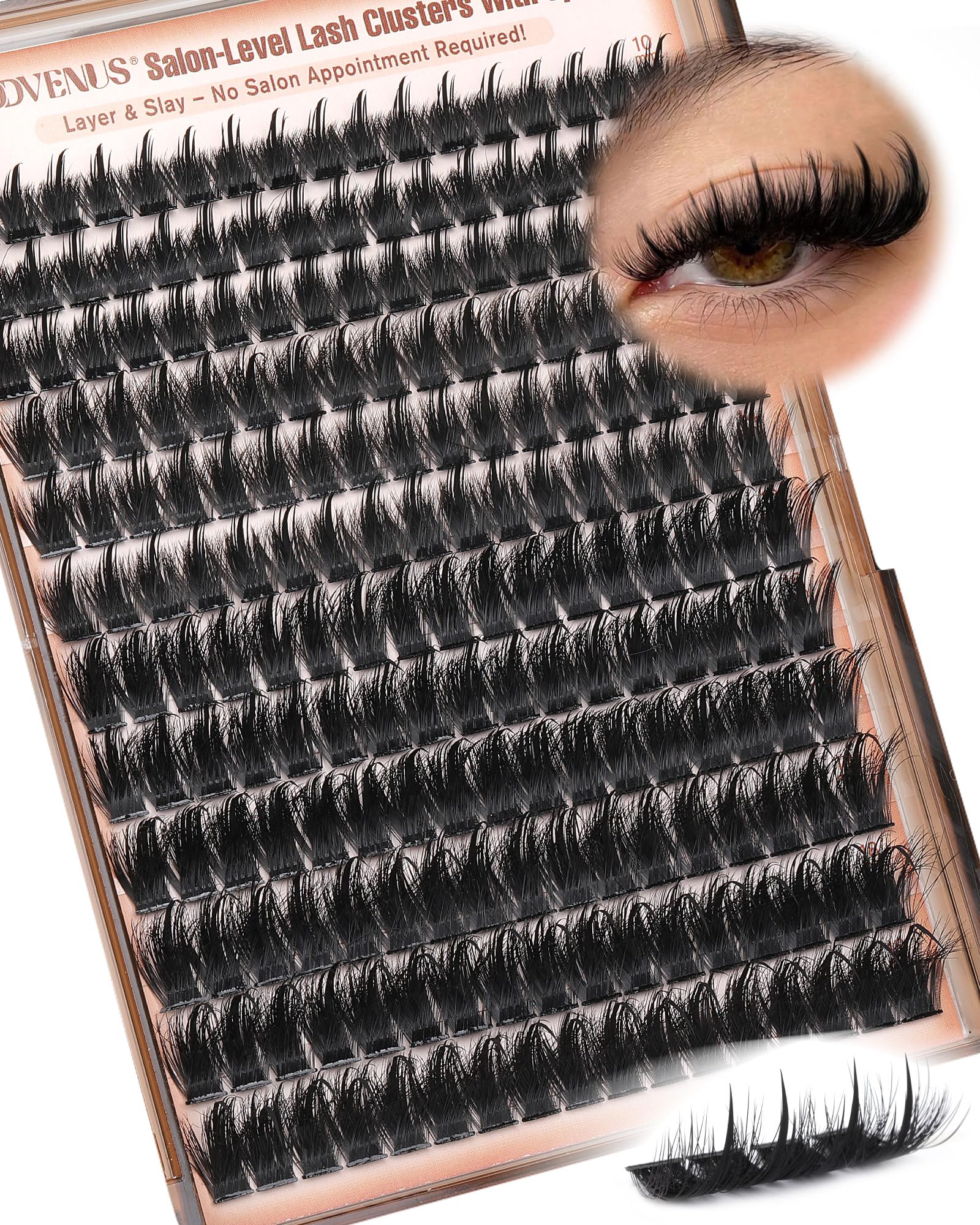 Goddvenus Manga Lash Clusters With Spikes Wispy Cluster Eyelash Extensions Full-