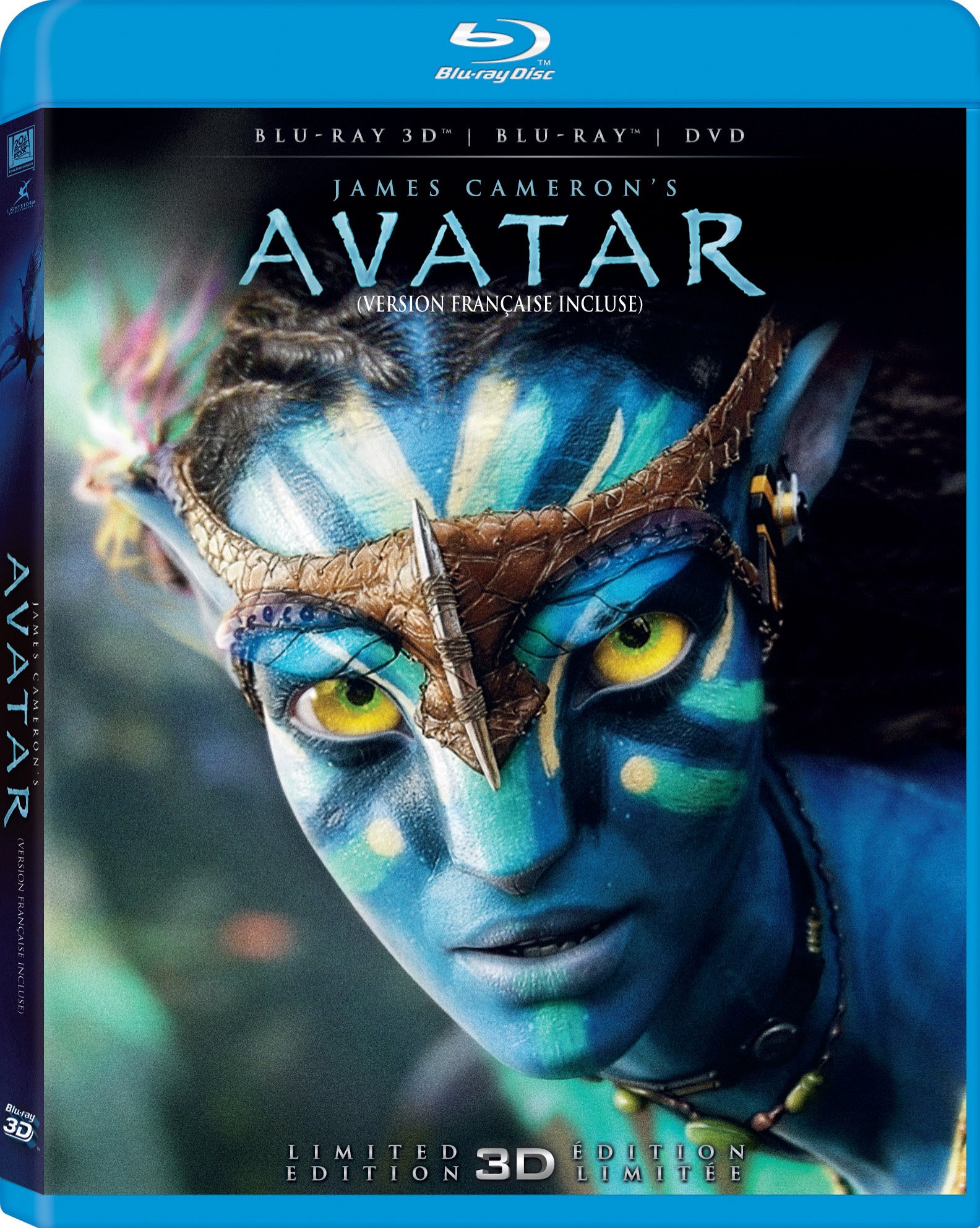 Avatar (Limited 3D Edition) [Blu-ray 3D + Blu-ray + DVD] (Bilingual)