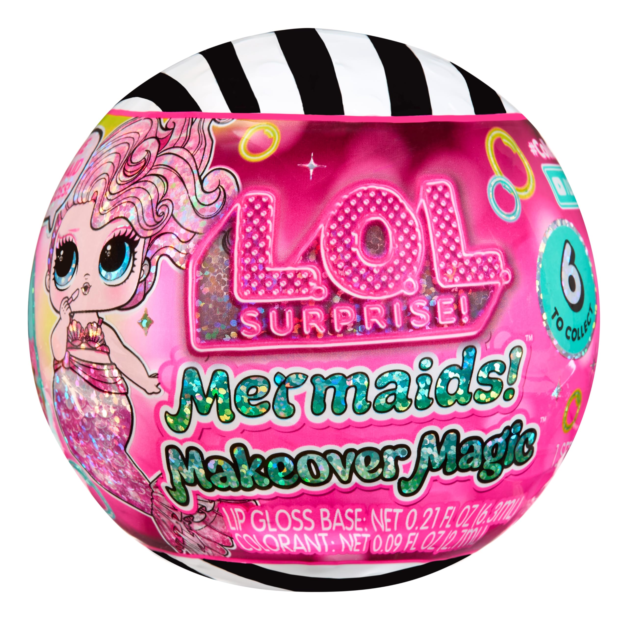 LOL Surprise Mermaids! Makeover Magic Tots with DIY Wearable Lip Gloss Makeup fo