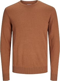 JACK & JONES JJEEMIL Men's Knit Crew Neck Noos