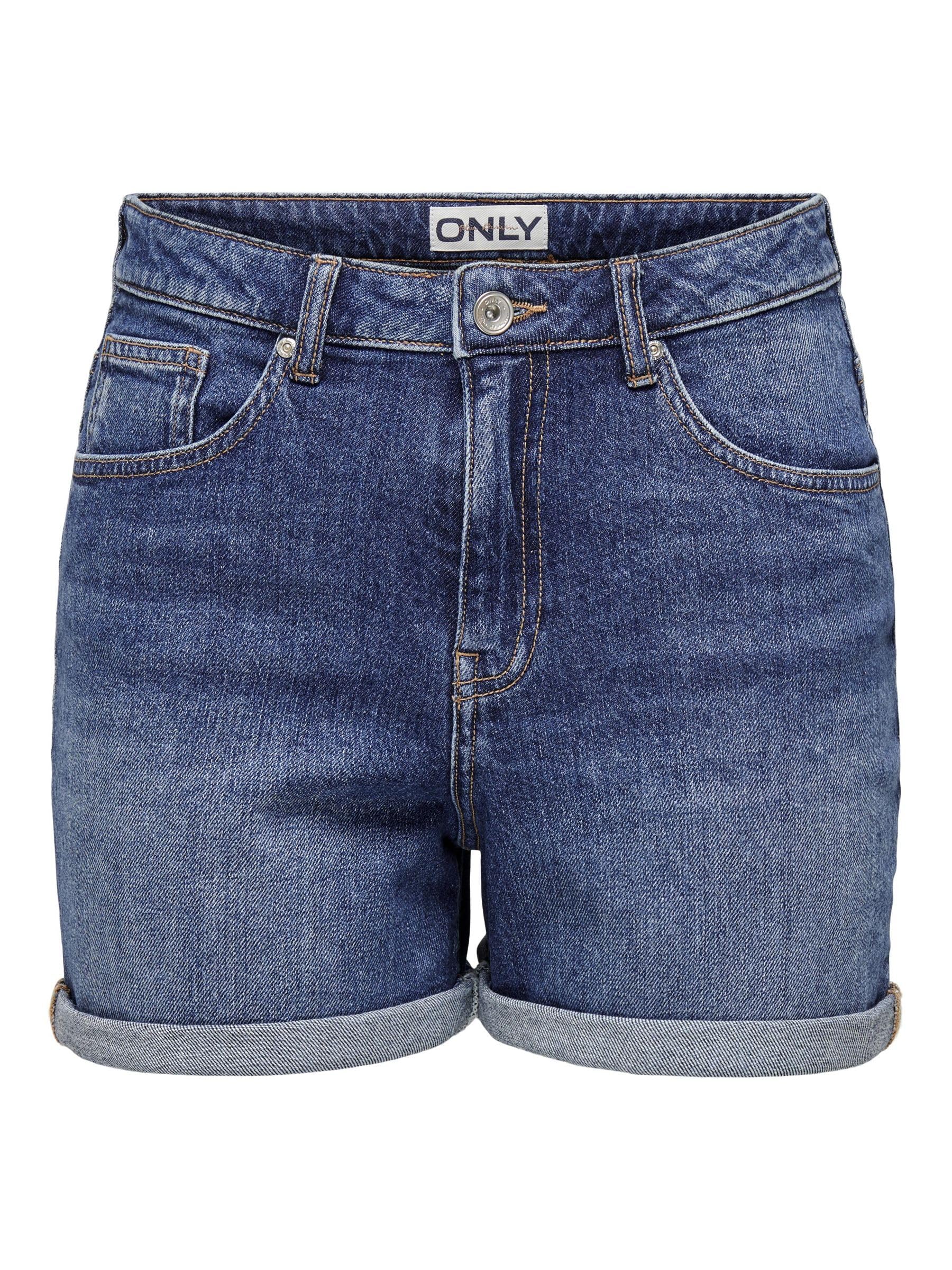 ONLY ONLJOSEPHINE Female Denim Shorts High Waist Normal Cut Shorts