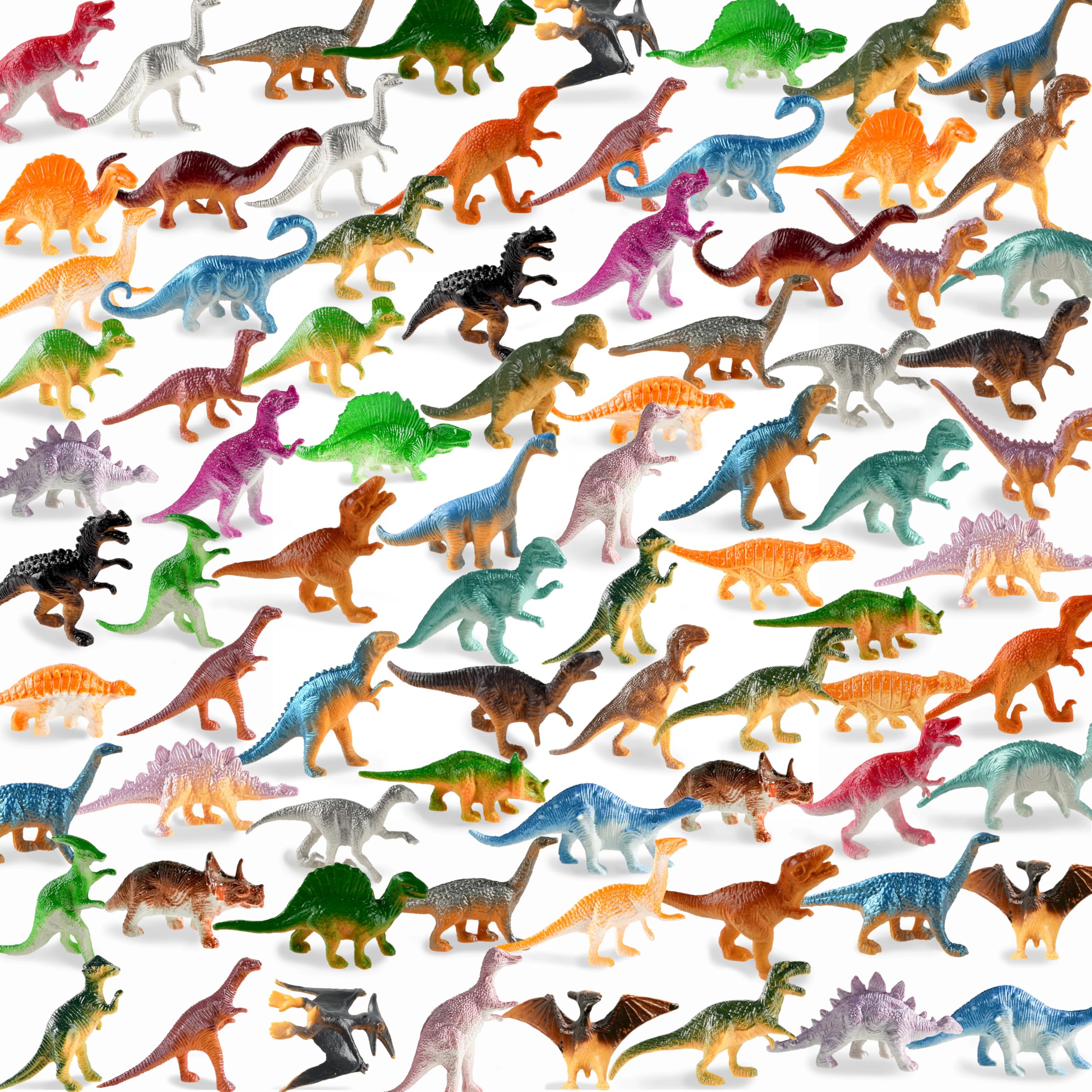 Mini Dinosaur Figures 78 Pack, Kids Dinosaur Toys, Dino Party Favors | Small Din