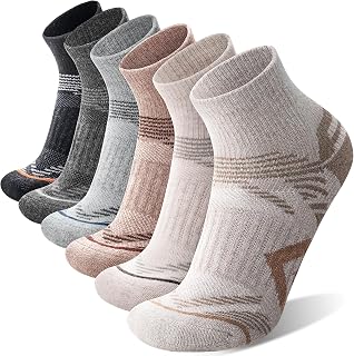 ANTSANG Merino Wool Quarter Ankle Hiking Running Socks for Women Men
