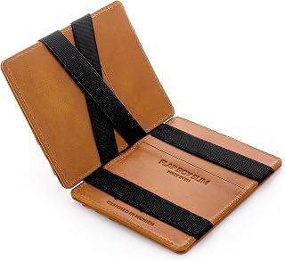 Jaimie Jacobs ® Magic Wallet Flap Boy Slim, The Original, Magic Wallet for Men, Italian Cow Leather, Slim Wallet, RFID Blocking Bill Holder