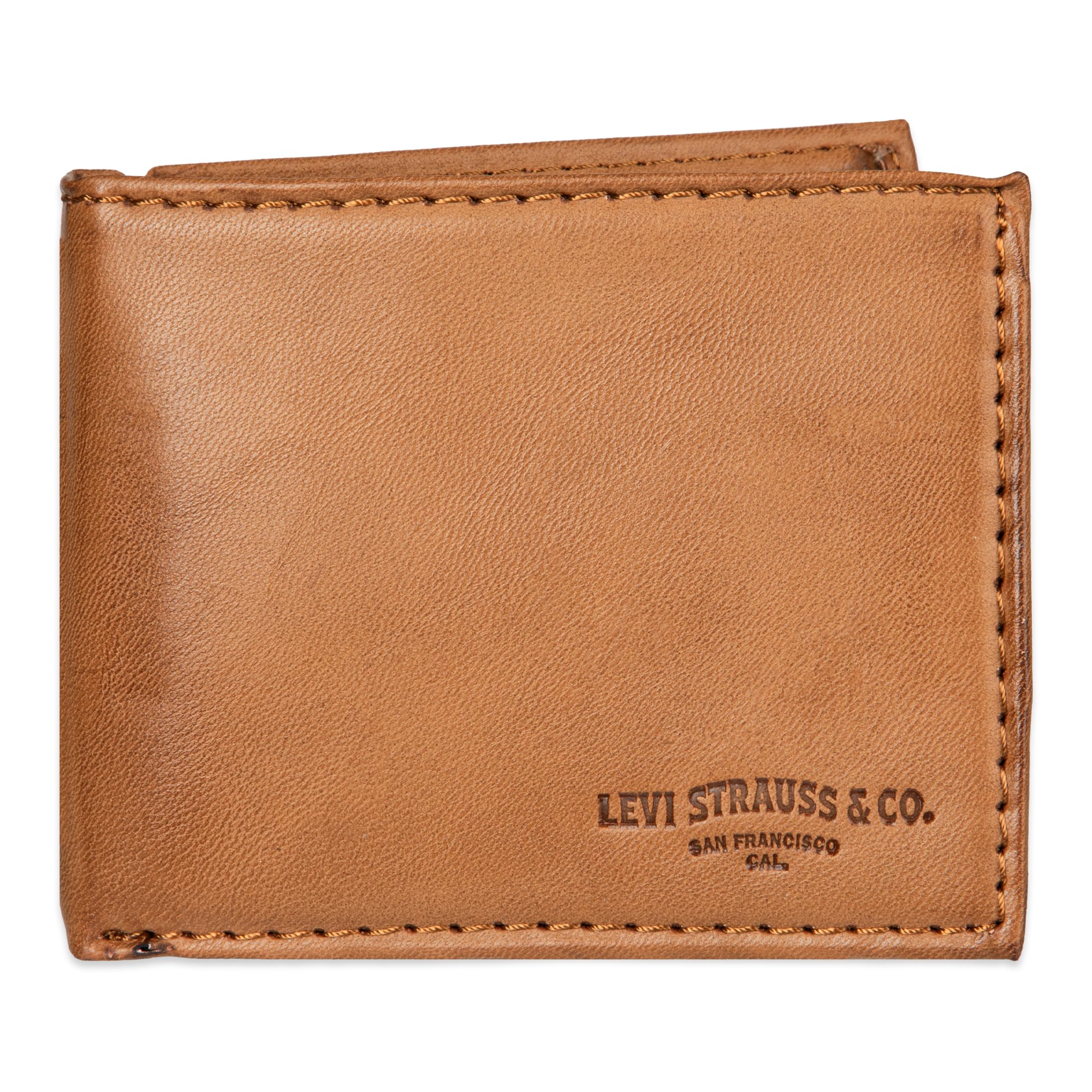Levi's 31LV130028 Men's Wallet, Bi-Fold, No Coin Purse, Medium Belt, Pass Case, 
