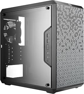 Cooler Master Q300L V1 Micro-ATX PC Case, High Airflow, Transparent Panel | 360mm Graphics Card Support, 240mm AIO Support, Micro-ATX Motherboard, Magnetic Dust Filters, Modular I/O Panel