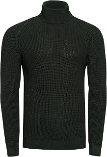 Rusty Neal Stand-up Collar Pullover Fine Knit Men's Jumper Long Sleeve Business Pullover 382