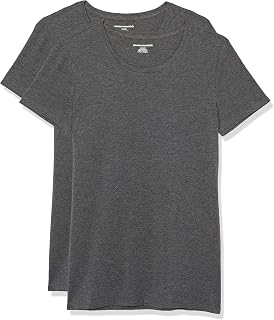 Amazon Essentials Women's Regular-Fit Short-Sleeve Crewneck T-Shirt, Multipacks