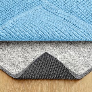RUGPADUSA Felt + Rubber Rug Pad, 1/4" Thick, Gray, 3' x 5'