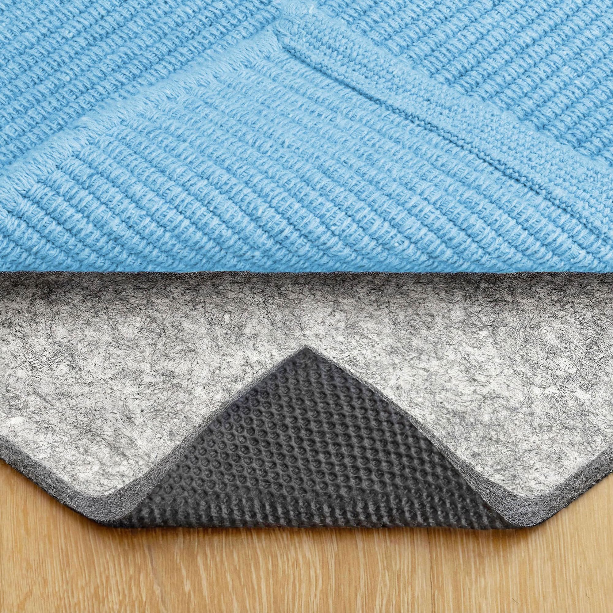 RUGPADUSA Felt + Rubber Rug Pad, 1/4" Thick, Gray, 3' x 5'