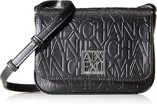 Armani Exchange Liz - Small Shoulder Strap, Women’s Bag, Black (Nero Black), 14x8x20 cm (B x H T)