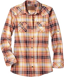 Legendary Whitetails Women's Stockyards Flannel Shirt Checked Button-Down Shirt