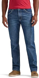 Wrangler - Men's Jeans - Regular Straight Fit - Authentics - Stonewash Mid