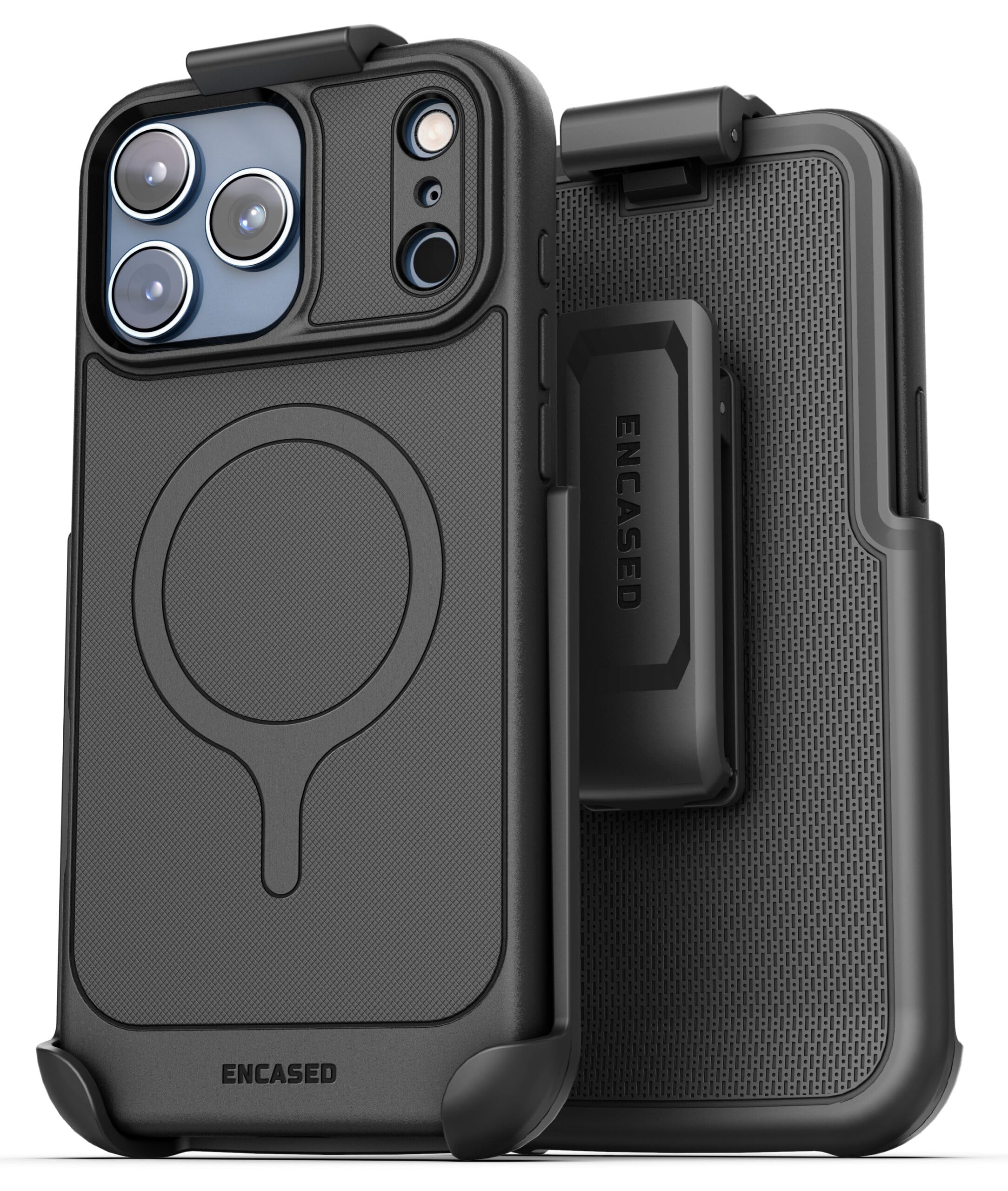 Encased Thin Armor for iPhone 18 Pro Max Case with Belt Clip Holster | Slim Flex