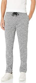 Southpole Men's Active Fleece Open Bottom Sweatpants in Regular Sizes, Big & Tall, Marled Grey, Large