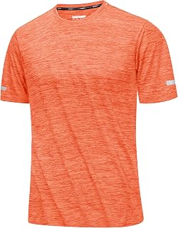MAGCOMSEN T-shirts Short Sleeve Men Sport Quick Dry Round Neck Gym Workout Running Sports Breathable Fitness Clothing