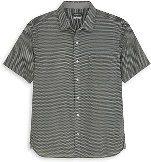 Van Heusen Men's Wrinkle Free Short Sleeve Button Check Down Shirt