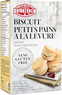 Gluten Free Biscuit Mix by Duinkerken - Made with All Natural Ingredients - Easy to Make - Allergen-Free - Made in Canada - 322g