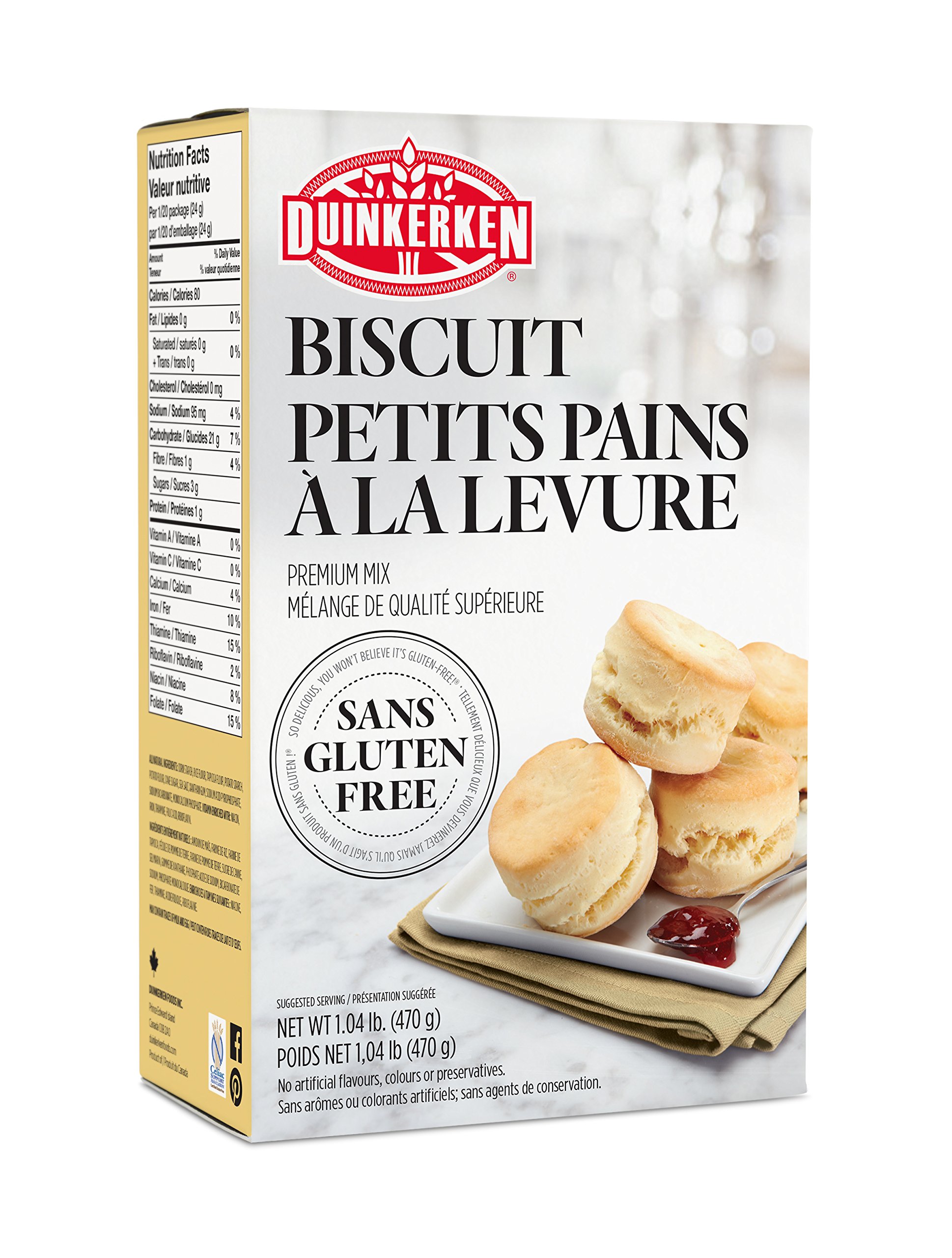 Gluten Free Biscuit Mix by Duinkerken - Made with All Natural Ingredients - Easy