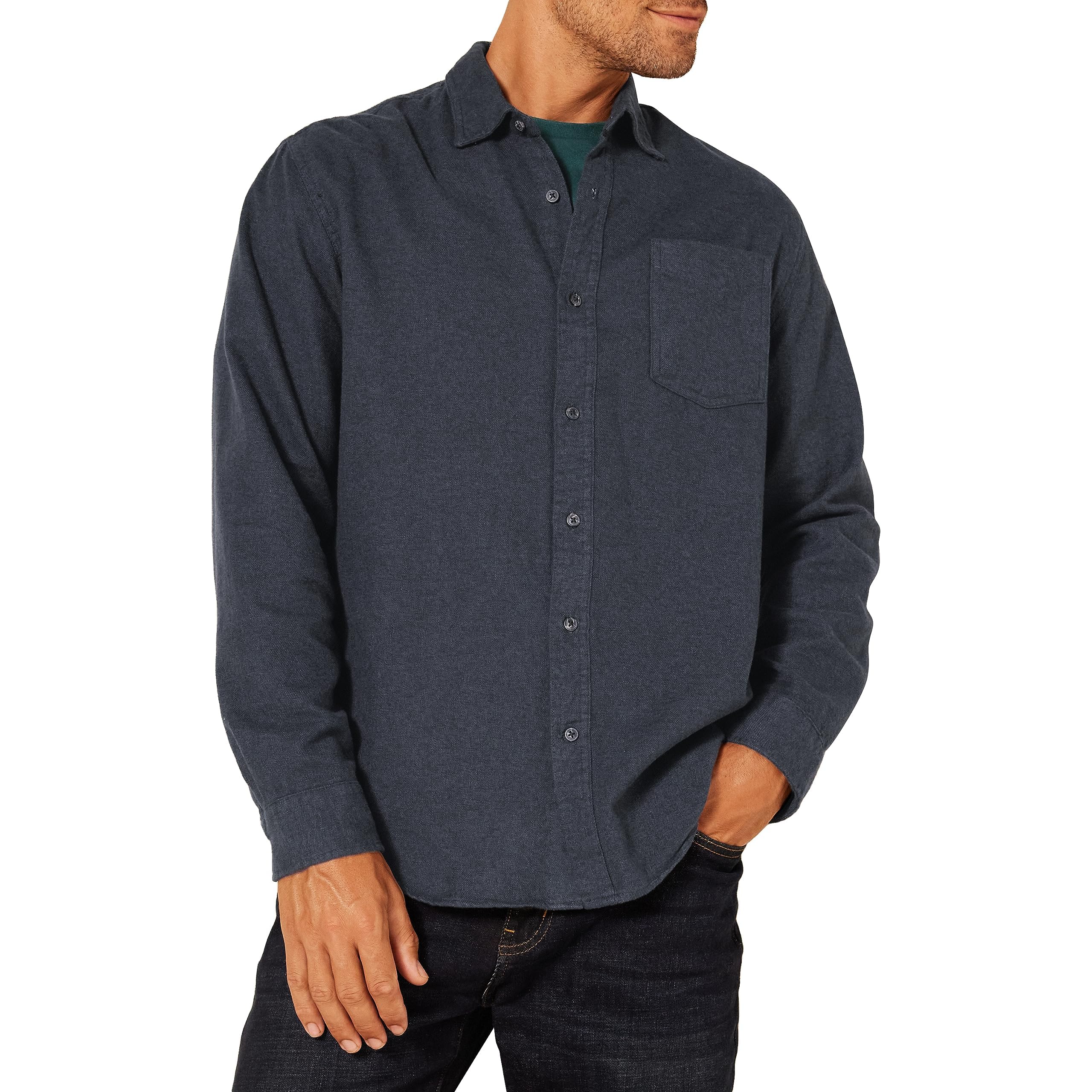 Amazon Essentials Men Long Sleeve Flannel Shirt