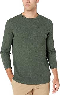 Amazon Essentials Men's Long Sleeve Slim-Fit Waffle Thermal Shirt with Ribbed Trim