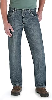 Wrangler - Rugged Wear Relaxed Straight Fit Jean, Classico Uomo